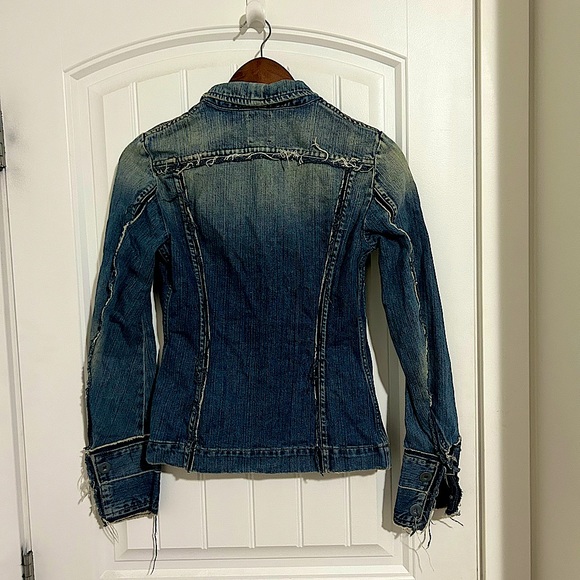 Distressed Denim Jacket from Italy - Picture 3 of 3